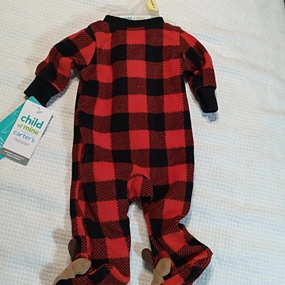 Nwt Carter's fleece preemie sleeper